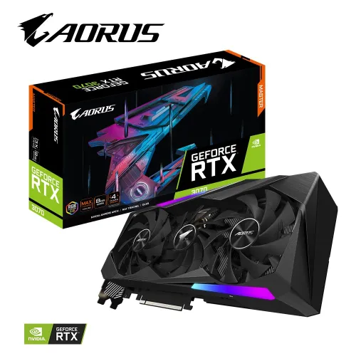 Karta graficzna GeForce RTX 3070 AORUS MASTER 8GB GDDR6 256bit LHR 3DP/3HDMI