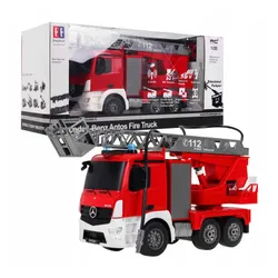 Zdalnie sterowany samochód COIL wóz strażacki Mercedes straż pożarna auto RC pilot LED