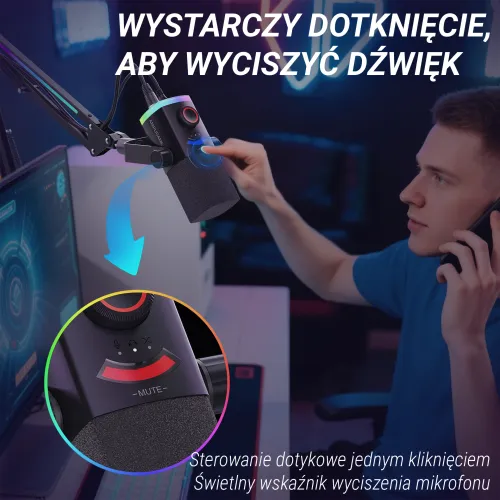 Mikrofon Fifine AM8PROT Przewodowy Dynamiczny Czarny