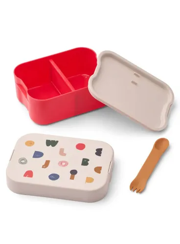 Dziecięcy pojemnik na jedzenie Liewood Kamil Lunchbox - characters / sandy