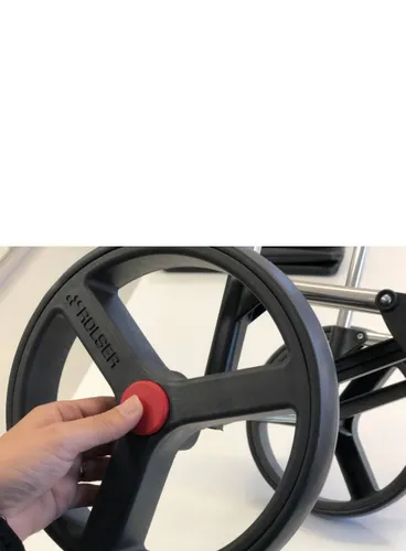 Coș De Cumpărături 2 Large Wheels Folding Rolser I-Max Tweed-Grey