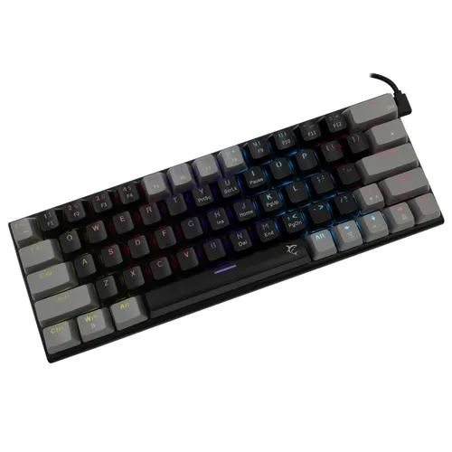 Klawiatura gamingowa White Shark Wakizashi Red przewodowa mechaniczna podświetlana czarno-szara