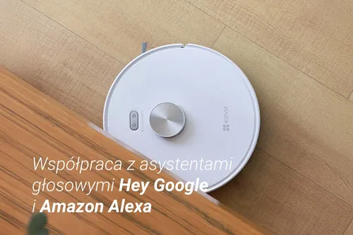 Robot sprzątający Ezviz RE5S Plus Funkcja mopowania Stacja oczyszczająca Tworzenie mapy pomieszczenia Biały