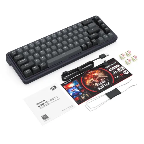 Klawiatura magnetyczna Redragon Nova K709GB-RGB-M UltraMag Switch Czarny