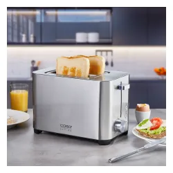 Toster Caso Germany Classico T2 Duo Ruszt do bułek Rozmrażanie 850W