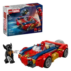 LEGO Super Heroes Marvel 76336 Spider-Man w samochodzie kontra zvenomowany Wolverine