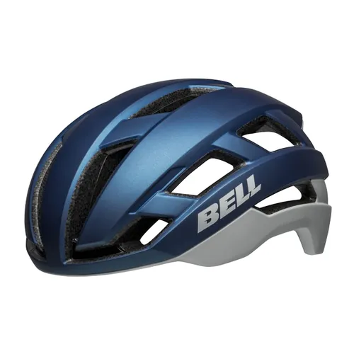 Kask rowerowy Bell Falcon XR Led Integrated MIPS matte blue/gray