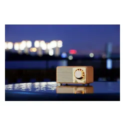 Radioodbiornik Sangean GENUINE MINI WR-7 Radio FM Bluetooth Orzech