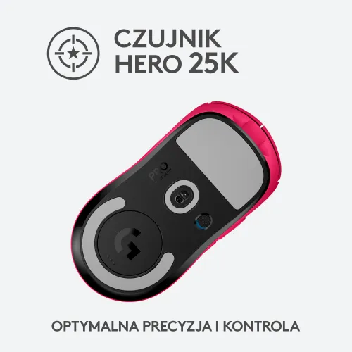 Myszka gamingowa Logitech G Pro X Superlight Magenta