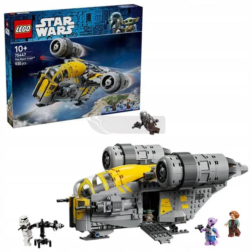 LEGO STAR WARS 75447 Mandalorian i Grogu Brzeszczot , zestaw klocków +10