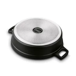 Patelnia aluminiowa nieprzywierająca z dwoma uchwytami i pokrywką KONIGHOFFER Vitello 28 cm