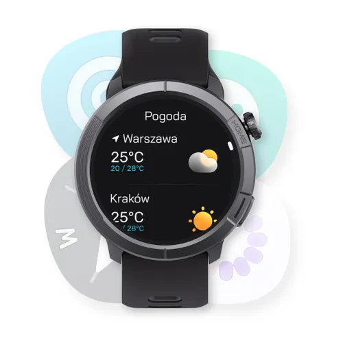 Smartwatch STELIO Activ Pro AI GPS 46mm Tytan Czarny