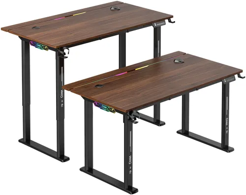 Biurko gamingowe COBRA Electra S CRF1423ELBNRGB Brązowy