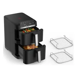Air Fryer Frytkownica beztłuszczowa TEFAL EY7568E0 Easy Fry Stack 10l  z podwójnym koszem