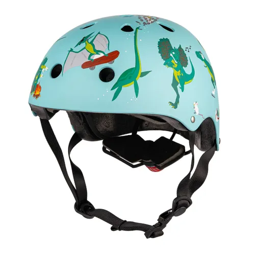 Kask rowerowy dziecięcy Hornit Jurassic turquoise/multicolor