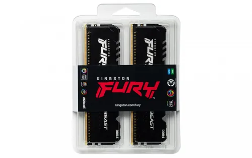 Память DDR4 FURY Beast RGB 32GB (2x16gb) / 3200 CL16 1GX8