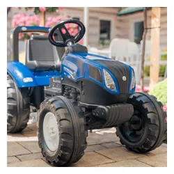 Duży Traktor Na Pedały Falk New Holland Z Przyczepą Dla Dzieci 3-7 Lat 50Kg