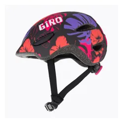 Kask rowerowy dziecięcy Giro Scamp Jr matte black floral