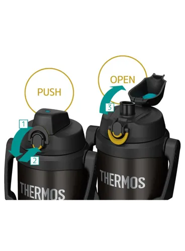 Termos nawadniający sportowy Thermos 2 l - black