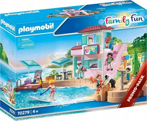 PLAYMOBIL Family Fun 70279 Lodziarnia w porcie