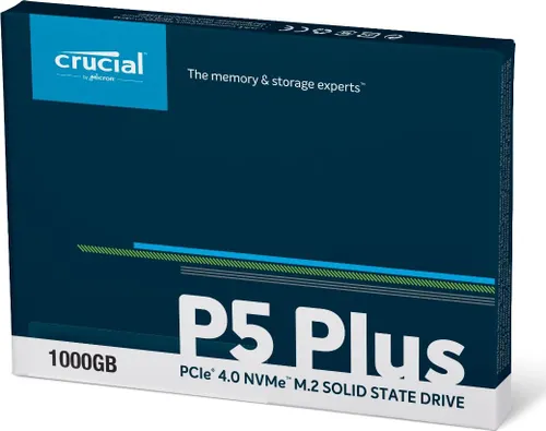 Crucial P5 Plus 1 TB M. 2 2280 PCI - E x4 Gen4 NVMe SSD (CT1000P5PSSD8)