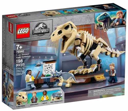 LEGO Jurassic World 76940 выставка окаменелостей тираннозавра