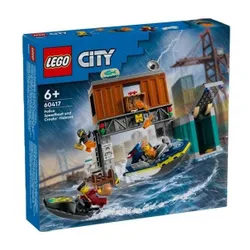 LEGO City 60417 Policyjna motorówka i kryjówka złodziejaszków