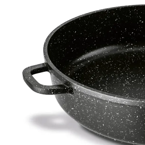 Patelnia głęboka z krótkimi uchwytami KONIGHOFFER Pollo Black 28 cm
