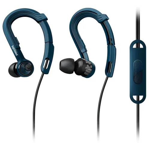 Проводные наушники Philips ActionFit Sports SHQ3405BL / 00 внутриканальный микрофон