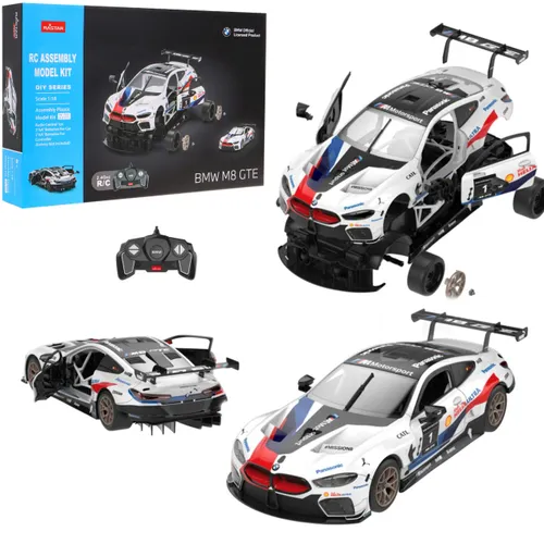 Zdalnie sterowany samochód COIL auto RC pilot BMW M8 GTE do samodzielnego montażu 1:18