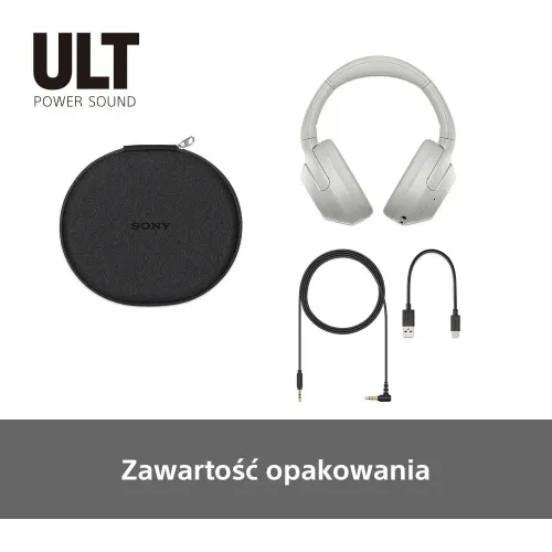 Słuchawki bezprzewodowe Sony ULT Wear WH-ULT900NW Nauszne Bluetooth 5.2 Biały