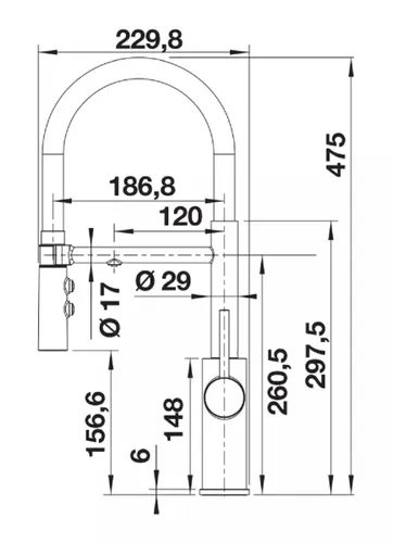 Bateria BLANCO Catris-S Flexo Filter PVD 526706 Czarny/srebrny