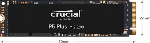 Crucial P5 Plus 1 TB M. 2 2280 PCI - E x4 Gen4 NVMe SSD (CT1000P5PSSD8)