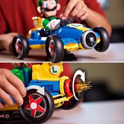 LEGO Super Mario 72050 Mario Kart - Luigi i Mach 8, zestaw klocków 18+