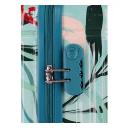 Чемодан Travelite Cruise Trolley S Print - turquoise lily