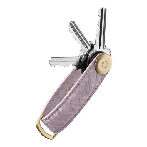 Skórzane etui na klucze Orbitkey Saffiano - lilac