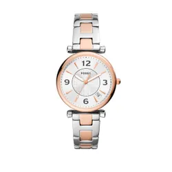 Fossil Carlie Mini Mesh ES5156 Gümüş / Altın Saatler