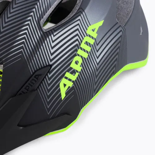 Kask rowerowy dziecięcy Alpina Carapax black neon/yellow