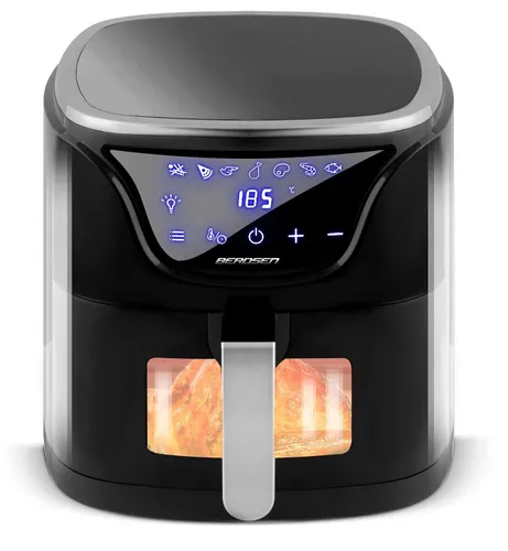 Frytkownica beztłuszczowa Air Fryer BERDSEN BD-652 5l Czarno-srebrny