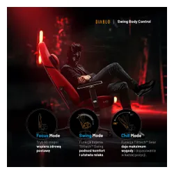 Fotel DIABLO CHAIRS X-Eye 2.0 Czerwony