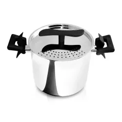 Garnek do gotowania makaronu ze stali nierdzewnej z pokrywką DUSPAGHI 5 l