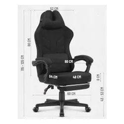 Fotel gamingowy CABRO C504 Czarny