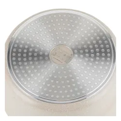 Garnek aluminiowy FLORINA Oslo 28CM 6,7L Kremowy