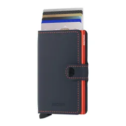 Miniwallet Matte Secrid'in Küçük Cüzdanı-nightblue / orange