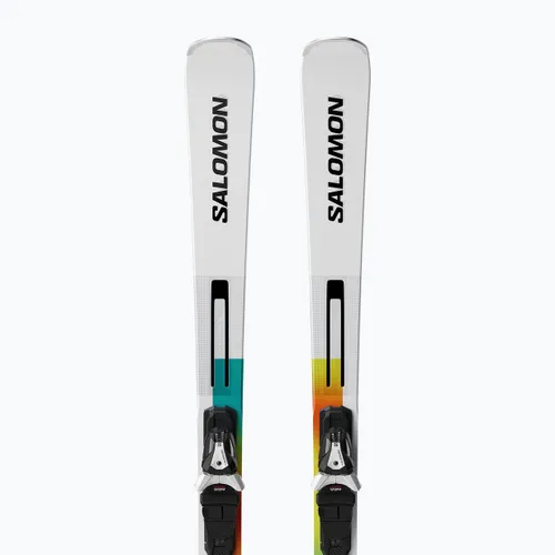 Narty zjazdowe Salomon Addikt Pro 76 + wiązania MI12 GW white/black/capri breeze