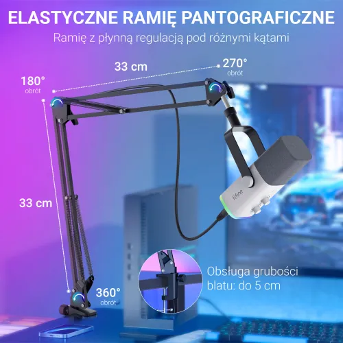 Mikrofon Fifine AM8TW Przewodowy Dynamiczny Biały