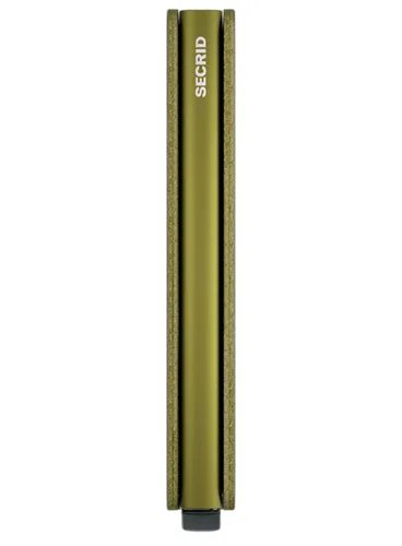 Mały portfel RFID Secrid Crisple Slimwallet - kelp