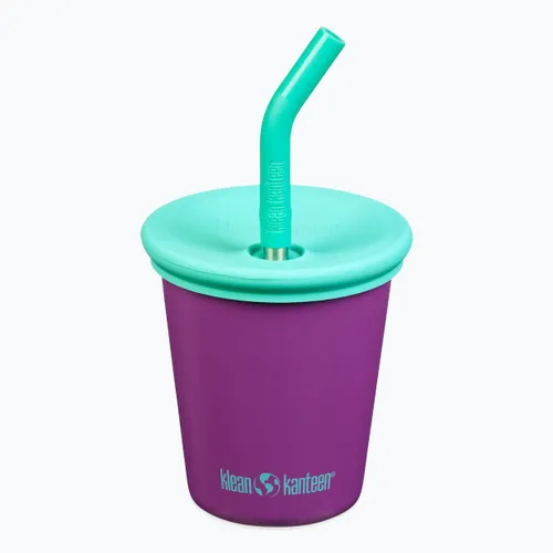 Kubek Klean Kanteen Kid's Steel Straw Lid 296 ml sparkling grape