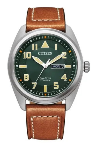 Zegarek CITIZEN Super Titanium Military BM8560-11XC Srebrny