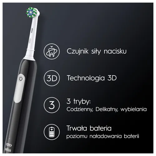 Зубная щетка Oral - B Pro Series 1 Black + чехол